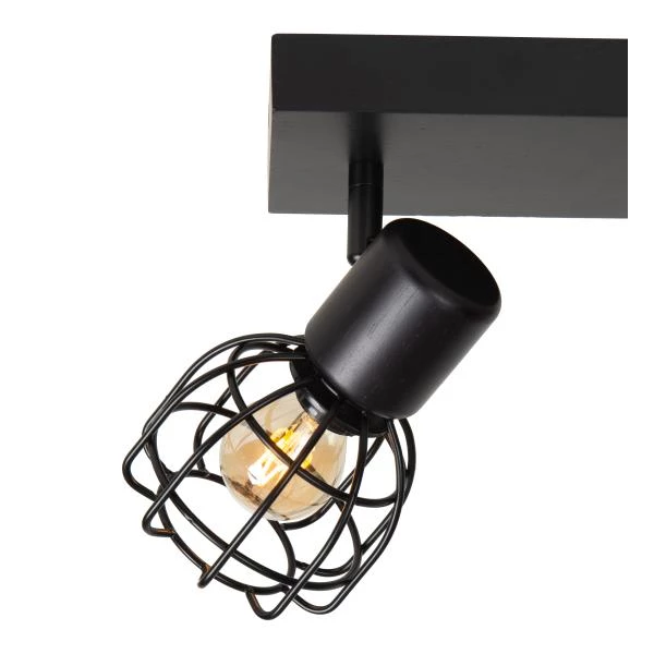 Lucide FILOX - Ceiling spotlight - 2xE14 - Black - detail 3